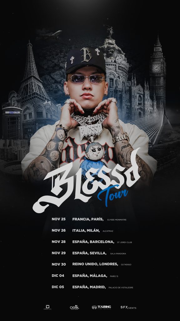 Blessd anuncia su gira europea