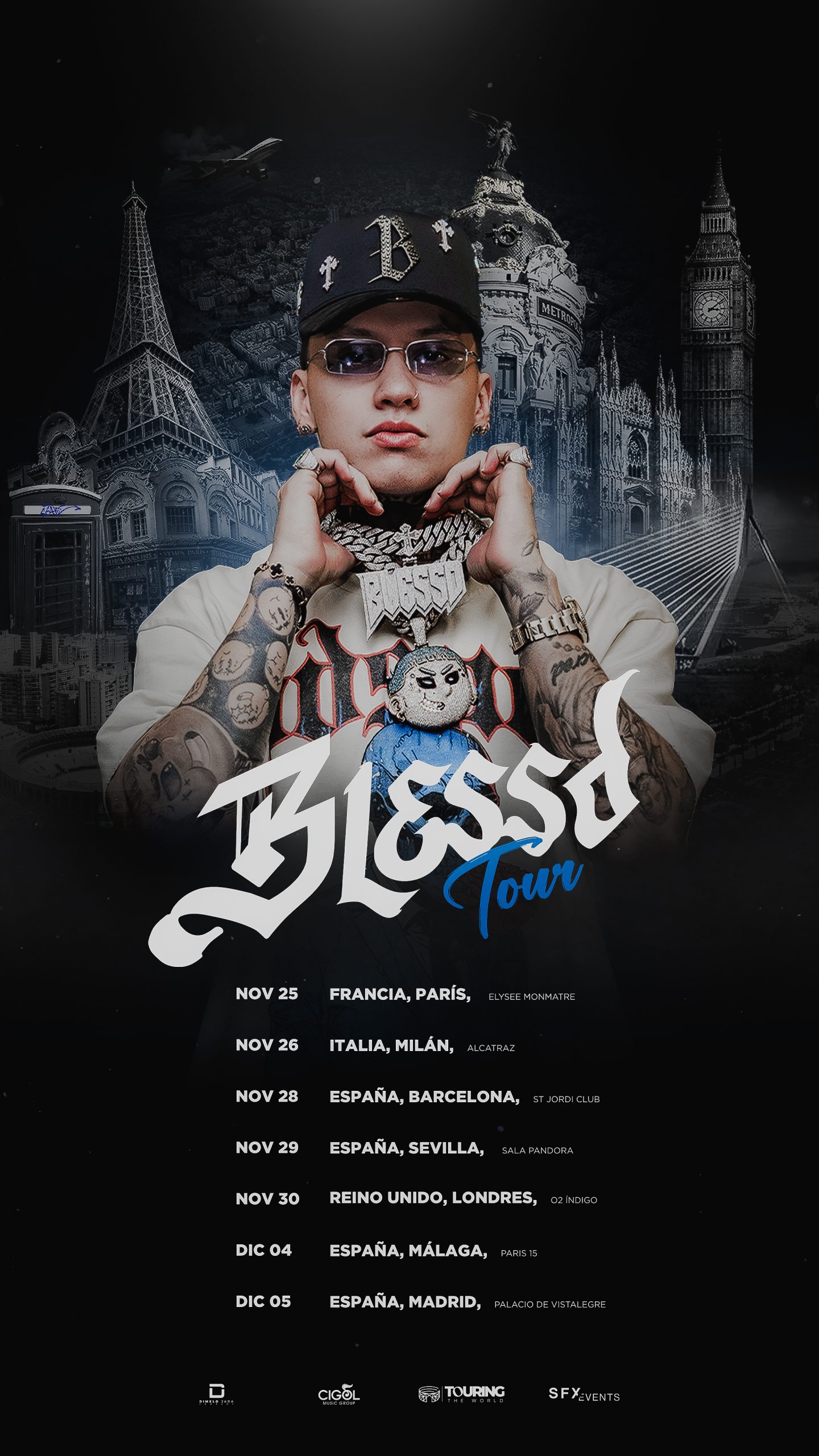 Blessd anuncia su gira europea