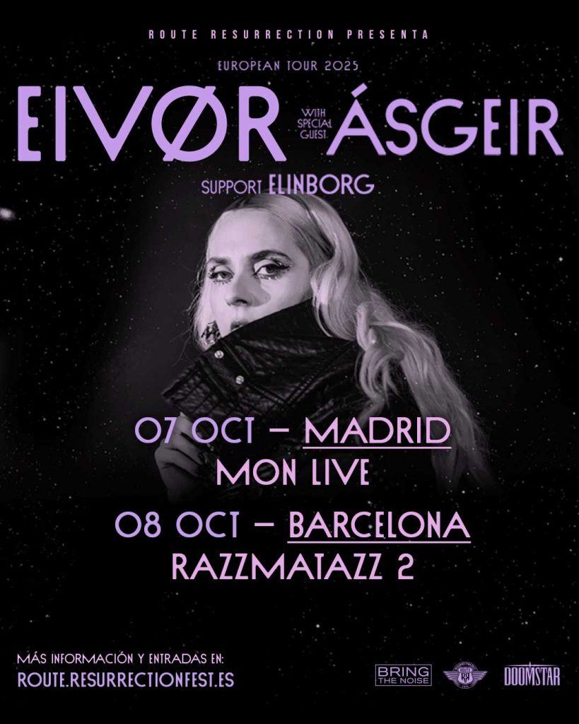 NUEVA ROUTE RESURRECTION: LA FEROESA EIVØR VISITARA ESPAÑA ESTE OTOÑO.