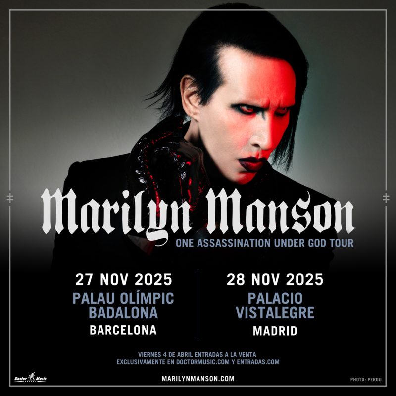 Marilyn Manson regresa a España con dos conciertos en Barcelona y Madrid