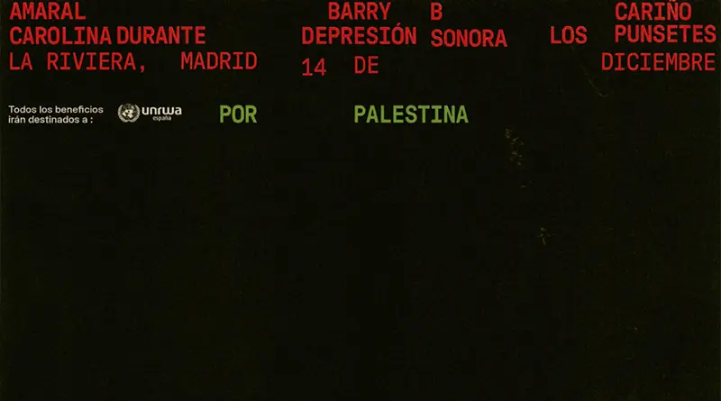 Por Palestina: Amaral, Carolina Durante y Los Punsetes darán un concierto solidario en Madrid