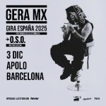 Concierto de Gera Mx en Barcelona el 3 de diciembre 2025.