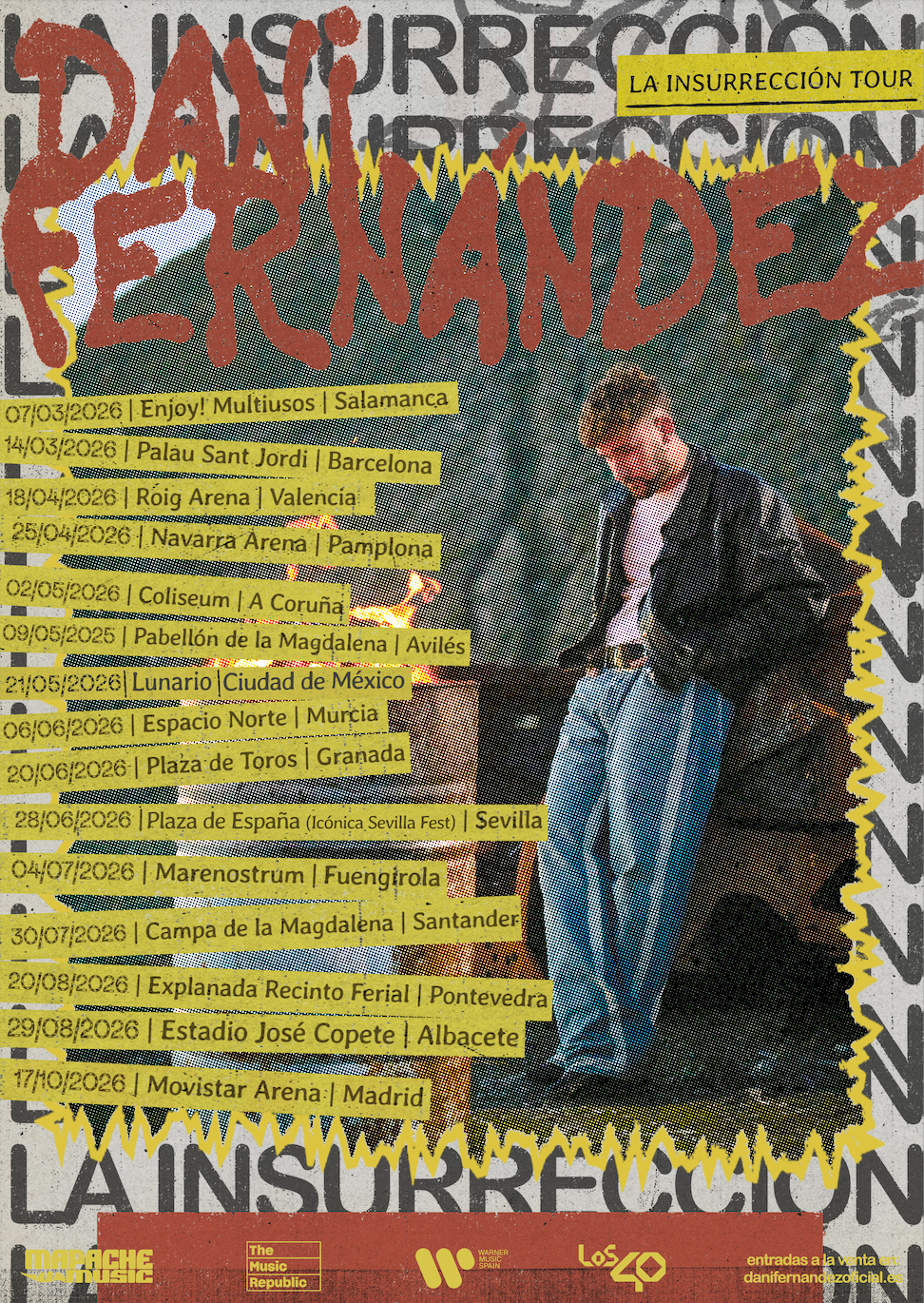 Tras un año imparable, Dani Fernández presenta La Insurrección Tour, su gira más revolucionaria