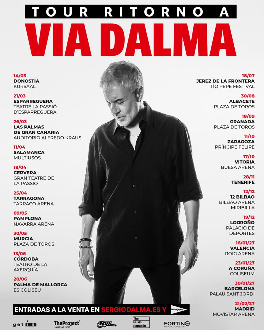 SERGIO DALMA PRESENTA SU ALBUM ‘RITORNO A VIA DALMA’ CON UNA GIRA HOMONIMA