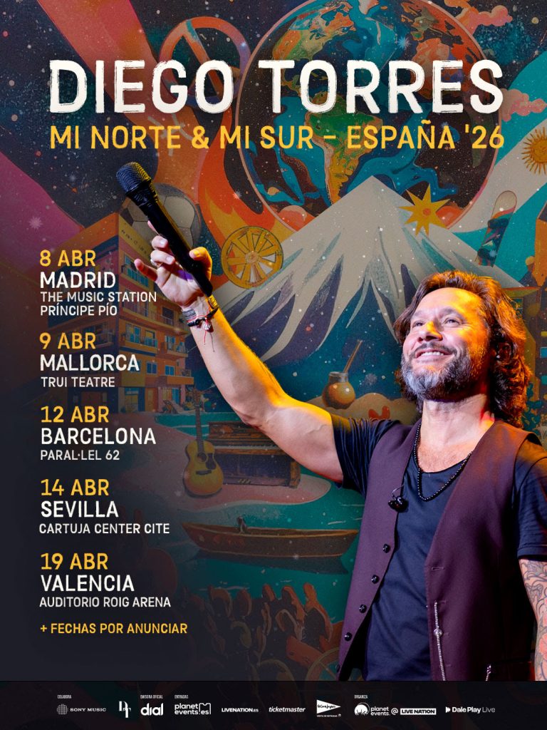 DIEGO TORRES ACTUARÁ EN ESPAÑA CON SU GIRA “MI NORTE & MI SUR”, QUE DA NOMBRE A SU NUEVO ÁLBUM