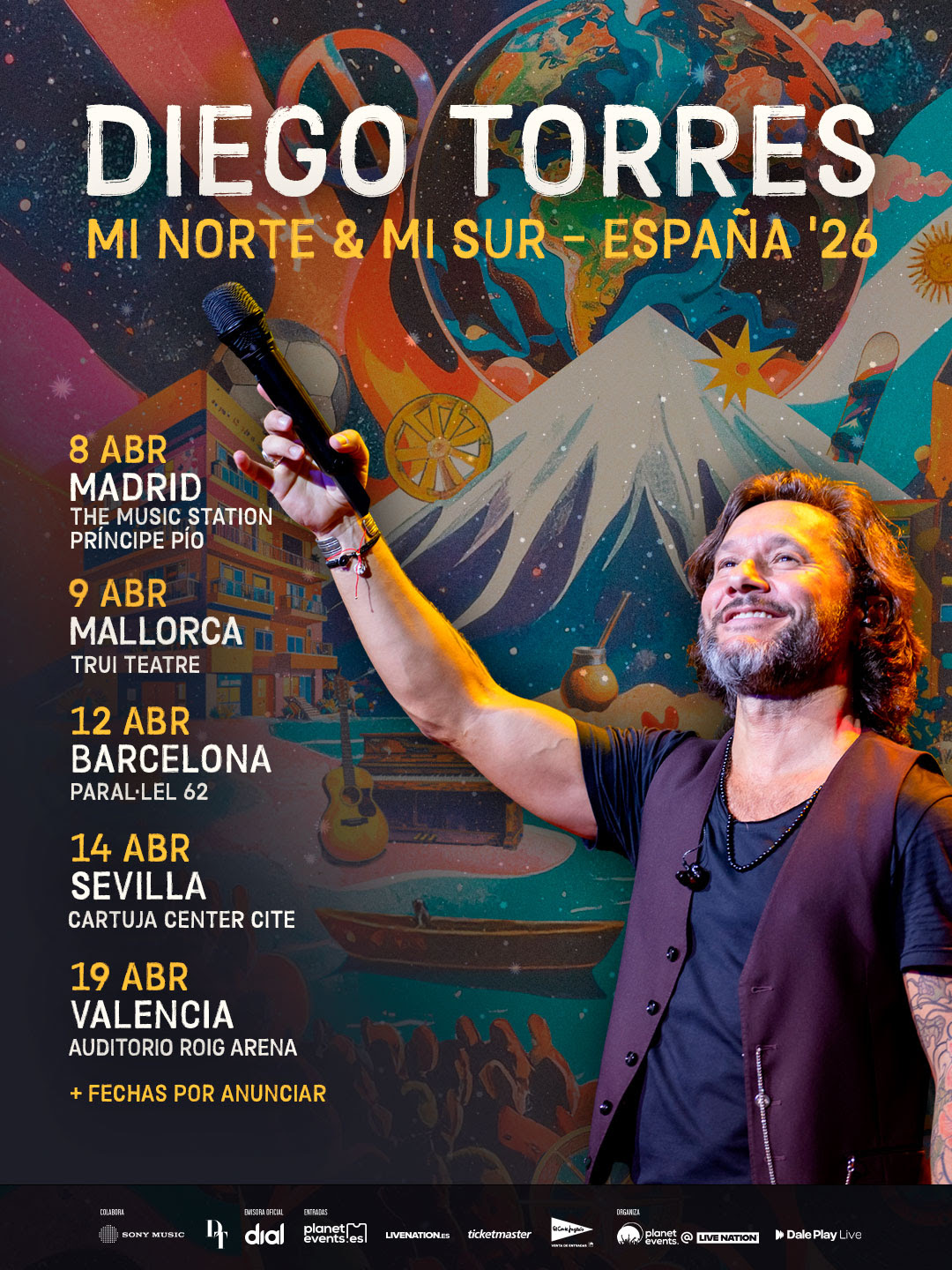 DIEGO TORRES ACTUARÁ EN ESPAÑA CON SU GIRA “MI NORTE & MI SUR”, QUE DA NOMBRE A SU NUEVO ÁLBUM