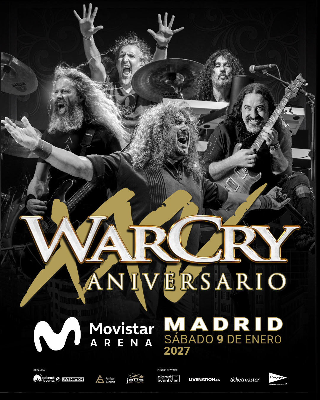WARCRY CELEBRA SU XXV ANIVERSARIO CON UN CONCIERTO EN MADRID