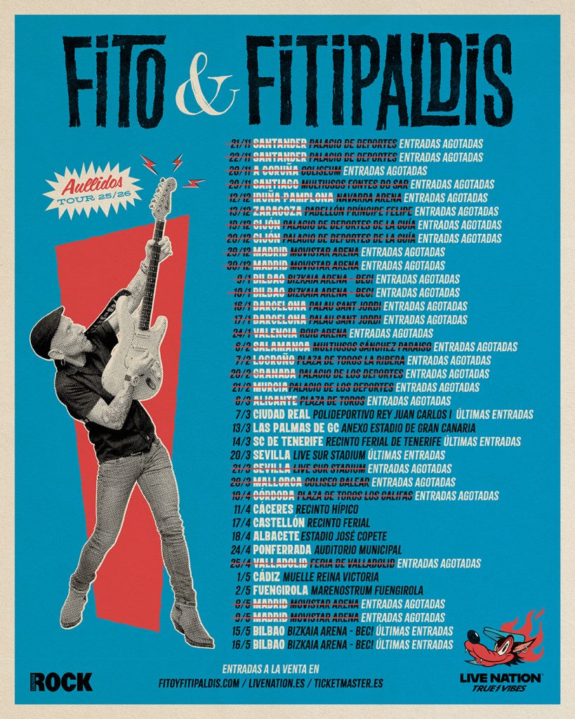 ARRANCA LA GIRA «AULLIDOS TOUR» DE FITO & FITIPALDIS