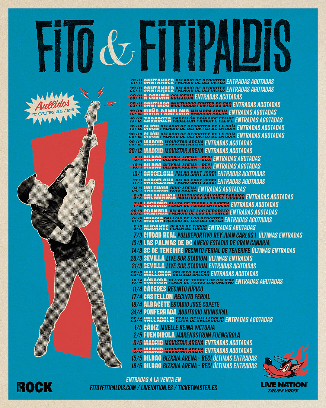 ARRANCA LA GIRA «AULLIDOS TOUR» DE FITO & FITIPALDIS