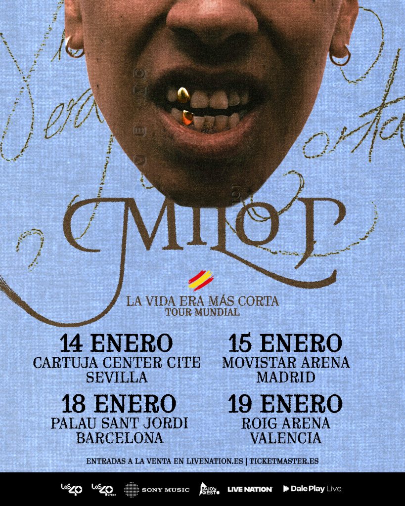 MILO J VUELVE A ESPAÑA PRESENTANDO SU NUEVA OBRA DE ARTE «LA VIDA ERA MÁS CORTA»