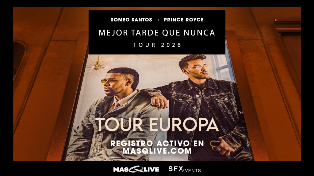 Romeo Santos y Prince Royce anuncian una histórica gira conjunta por Europa: ‘Mejor Tarde Que Nunca’