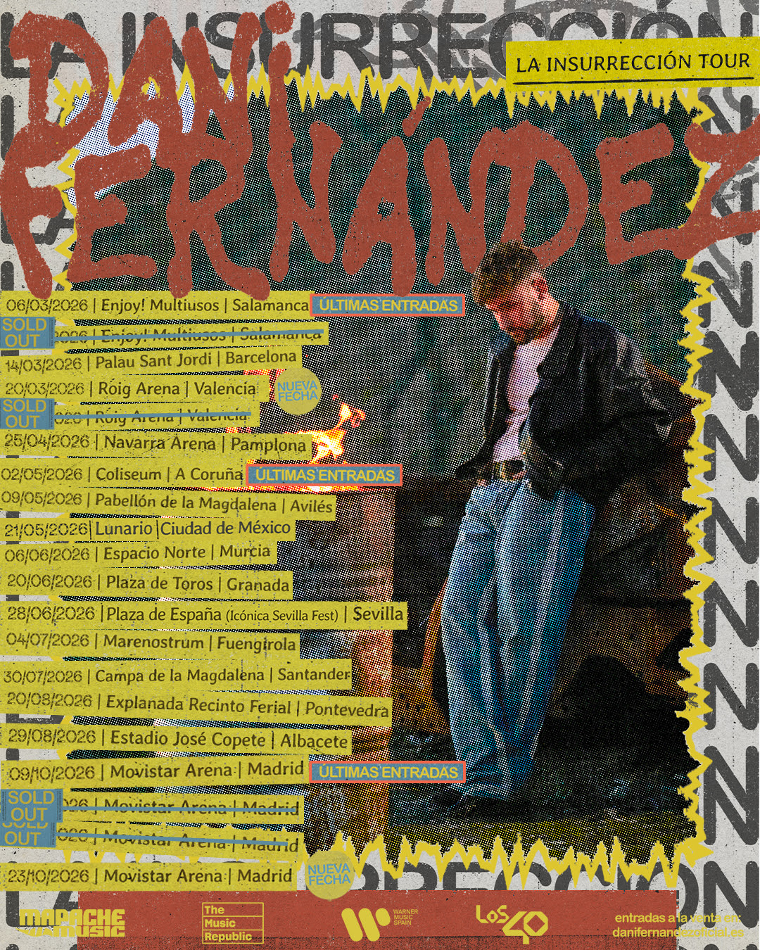 El rotundo éxito de Dani Fernández: anuncia un cuarto Movistar Arena y un segundo Roig Arena