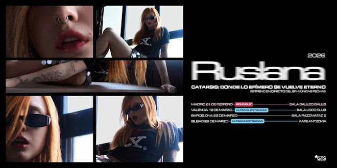 RUSLANA VUELVE A LOS ESCENARIOS CON “CATARSIS”, SU NUEVO EP, Y 4 FECHAS EXCLUSIVAS EN MADRID, BILBAO, BARCELONA Y VALENCIA