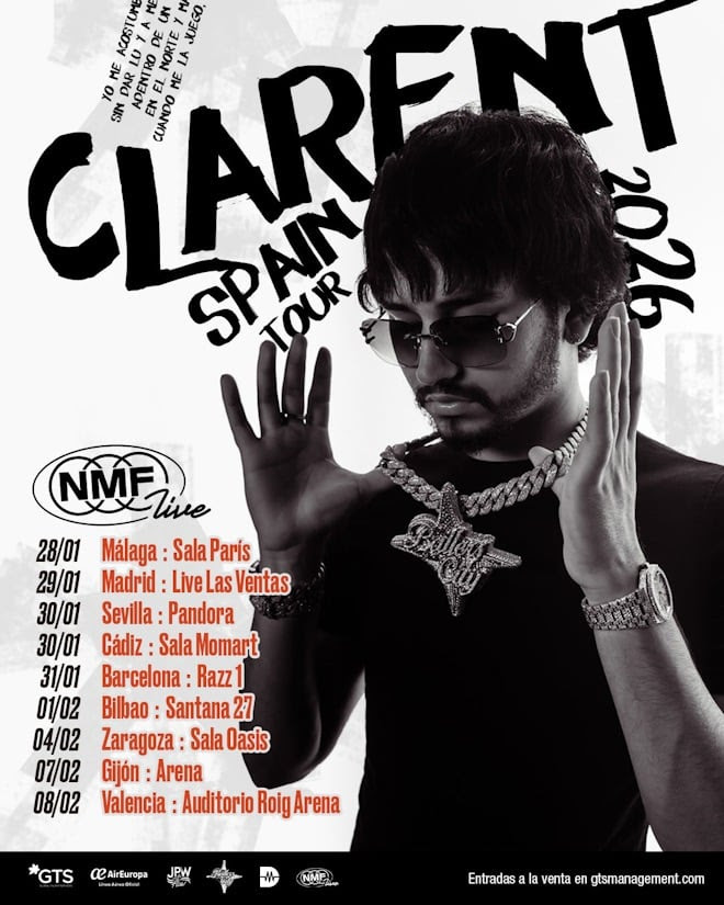 CLARENT, LA NUEVA VOZ GLOBAL DEL URBANO LATINO, ANUNCIA GIRA EN ESPAÑA