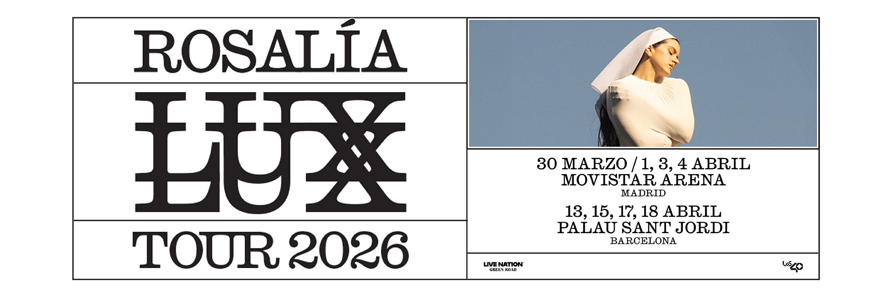 ‘ROSALÍA: LUX TOUR 2026’ LLEGA A ESPAÑA EN MARZO DE 2026