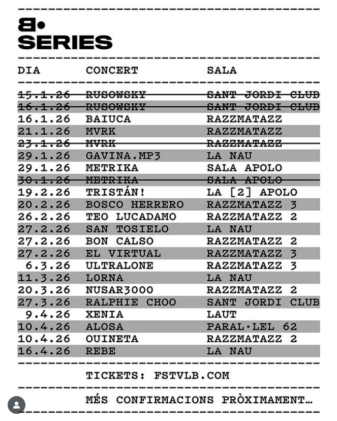 Barcelona Suena Más Vivo que Nunca con el Arranque de B•Series 2026