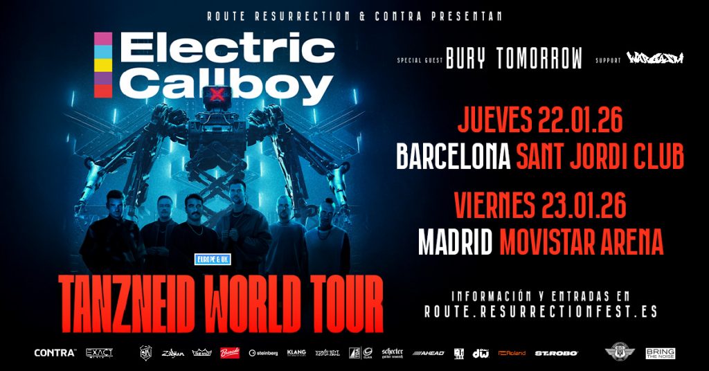 ELECTRIC CALLBOY de gira por pabellones españoles en 2026