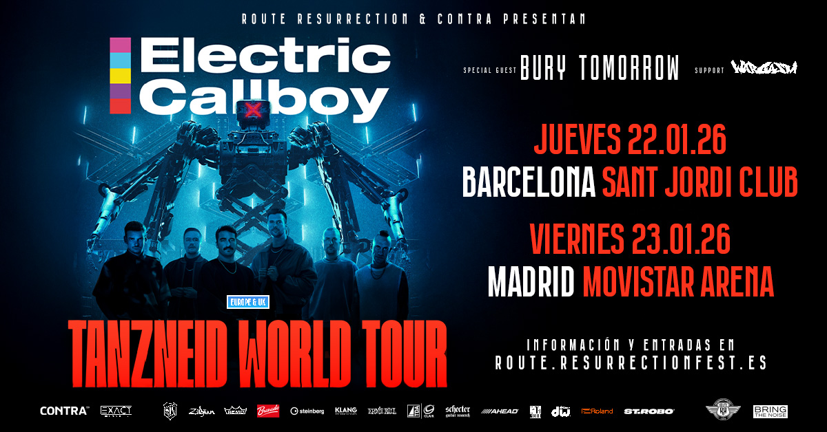ELECTRIC CALLBOY de gira por pabellones españoles en 2026