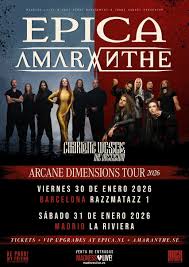 Epica y Amaranthe han anunciado su unión para la gira europea Arcane Dimensions