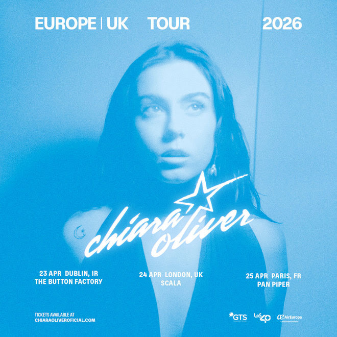 YA A LA VENTA LAS ENTRADAS DE LA PRIMERA GIRA EUROPEA DE CHIARA OLIVER