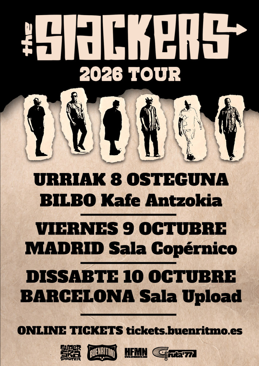 THE SLACKERS regresan a la península este octubre con tres fechas imperdibles