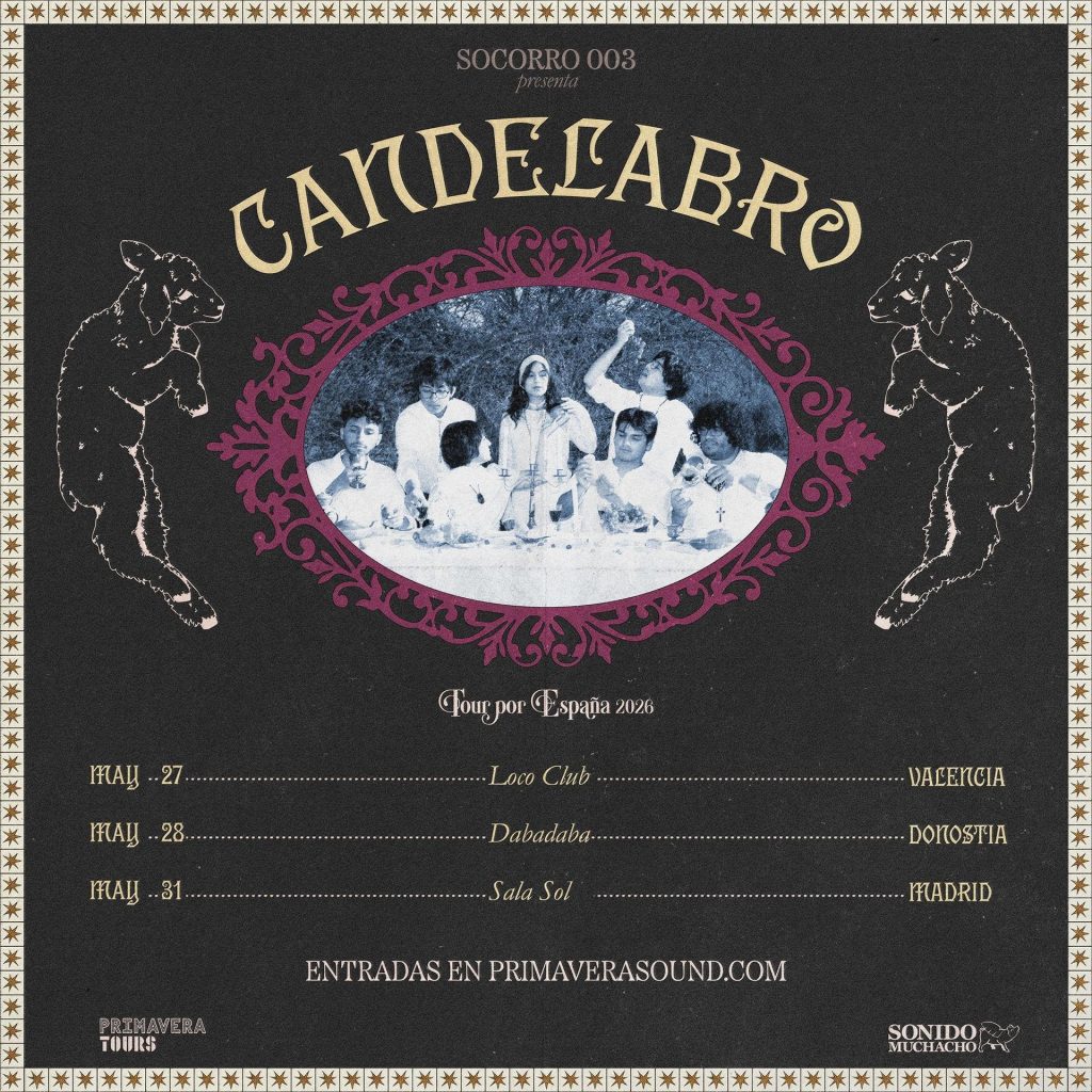 Imprevisibilidad art-rock: los chilenos Candelabro actuarán en Valencia y Madrid en mayo
