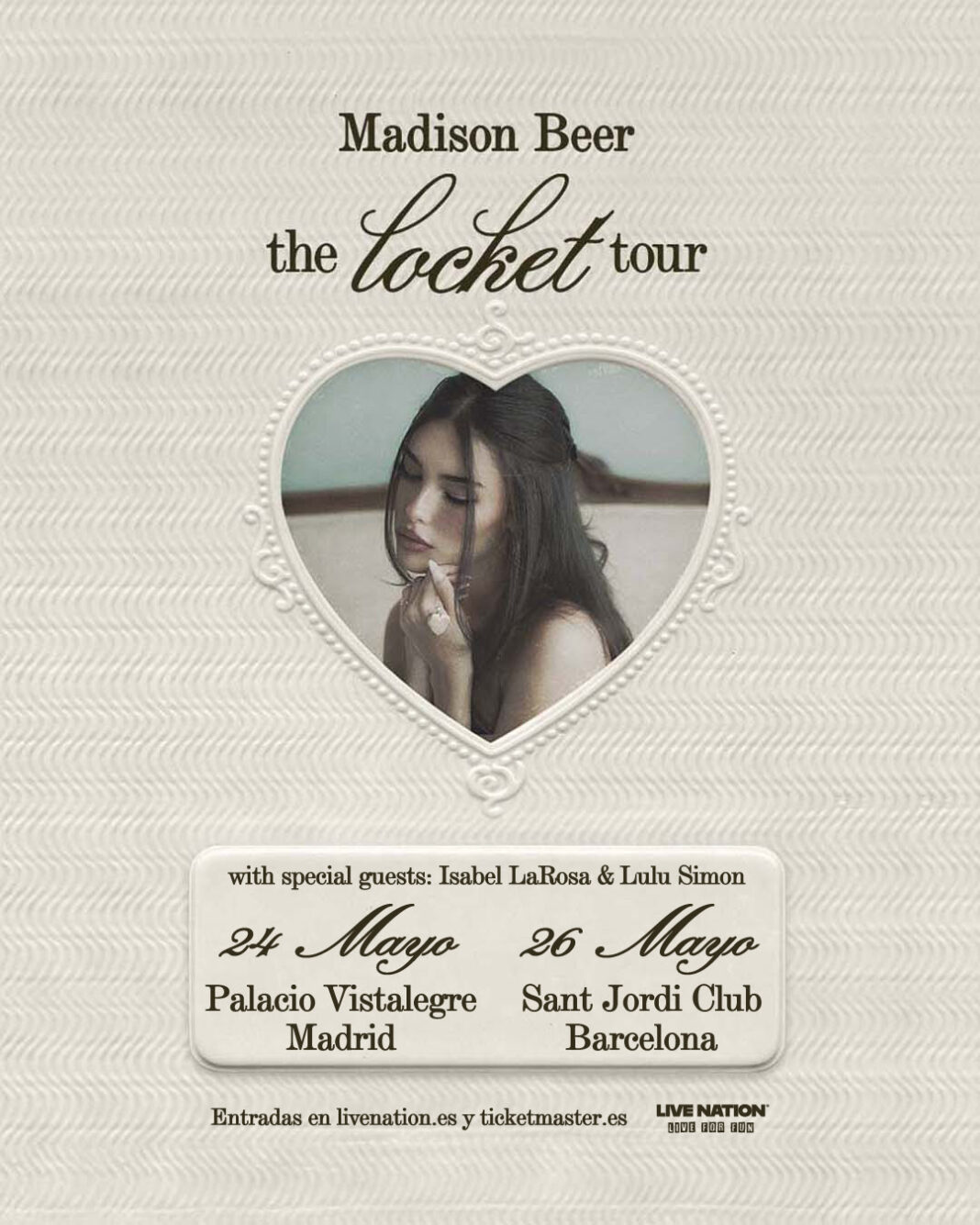 Madison Beer anuncia conciertos en Madrid y Barcelona