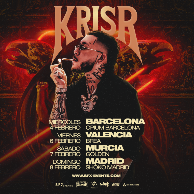 Kris R en España: Tour 2025–2026 – Trap en estado puro