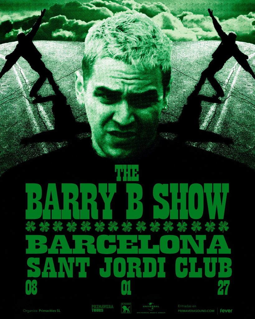 Ambición perfectamente calibrada: Barry B actuará en el Sant Jordi Club de Barcelona el 8 de enero de 2027