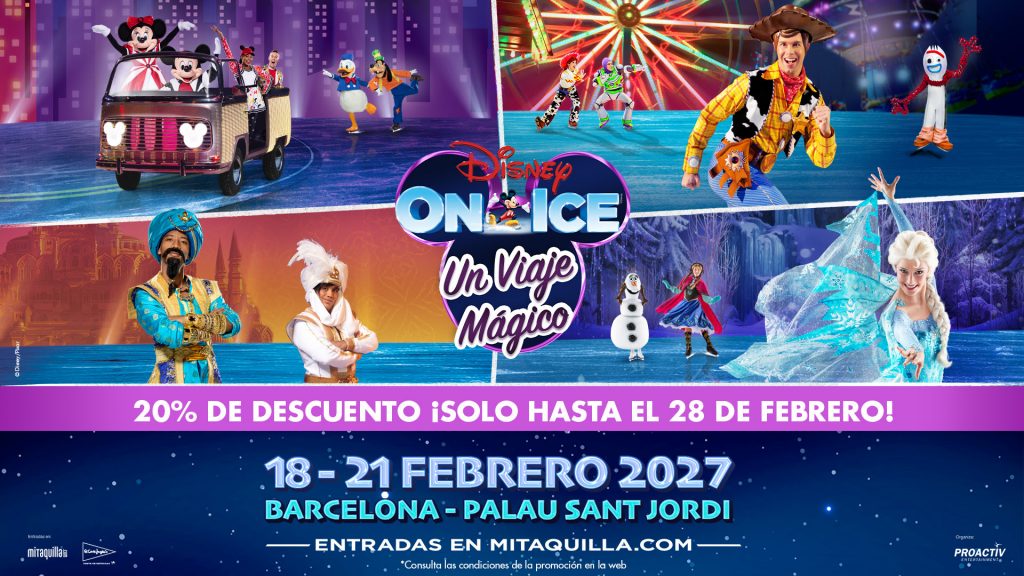 Disney On Ice regresa a Barcelona en 2027 con un nuevo espectáculo: Un viaje mágico