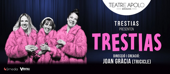 La compañía Trestias presenta TRESTIAS en el Teatre Apolo, un espectáculo creado y dirigido por el ex-Tricicle JOAN GRÀCIA