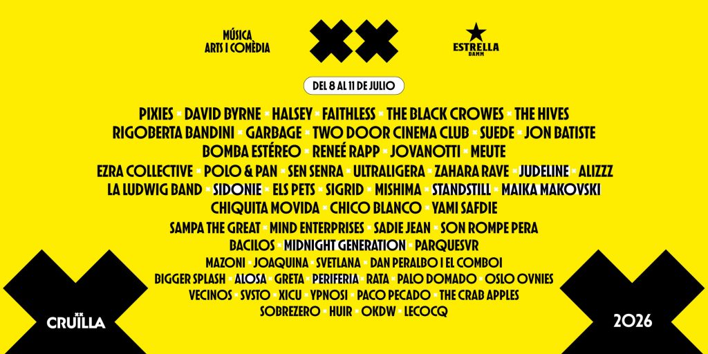 Judeline, Sidonie, Alosa, Maika Makovski y muchos más cierran el Festival Cruïlla 2026