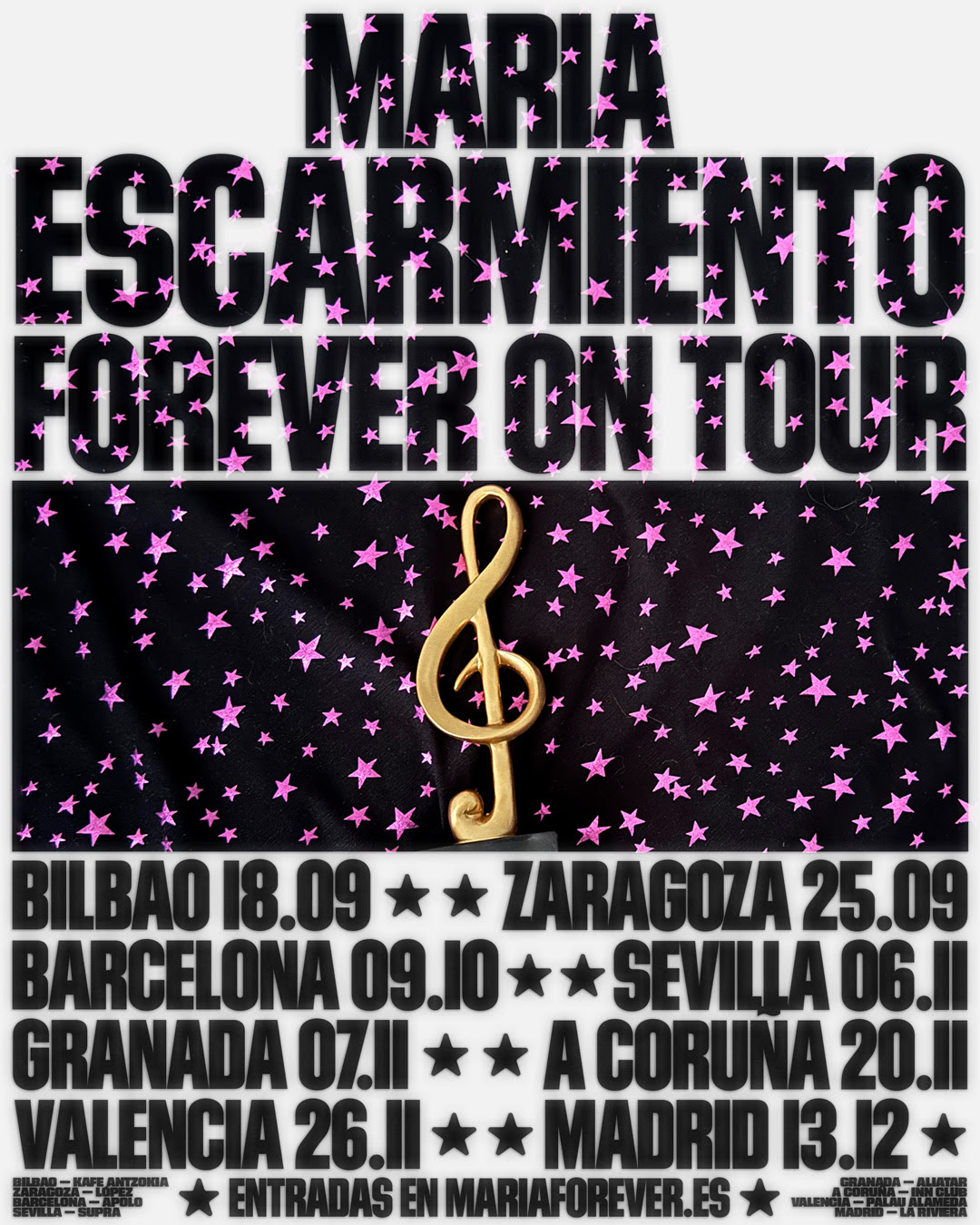MARÍA ESCARMIENTO anuncia★FOREVER ON TOUR★