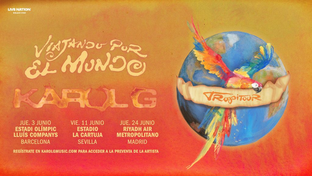 KAROL G ANUNCIA SU NUEVA GIRA MUNDIAL «VIAJANDO POR EL MUNDO TROPITOUR», CONSOLIDANDO SU IMPACTO GLOBAL