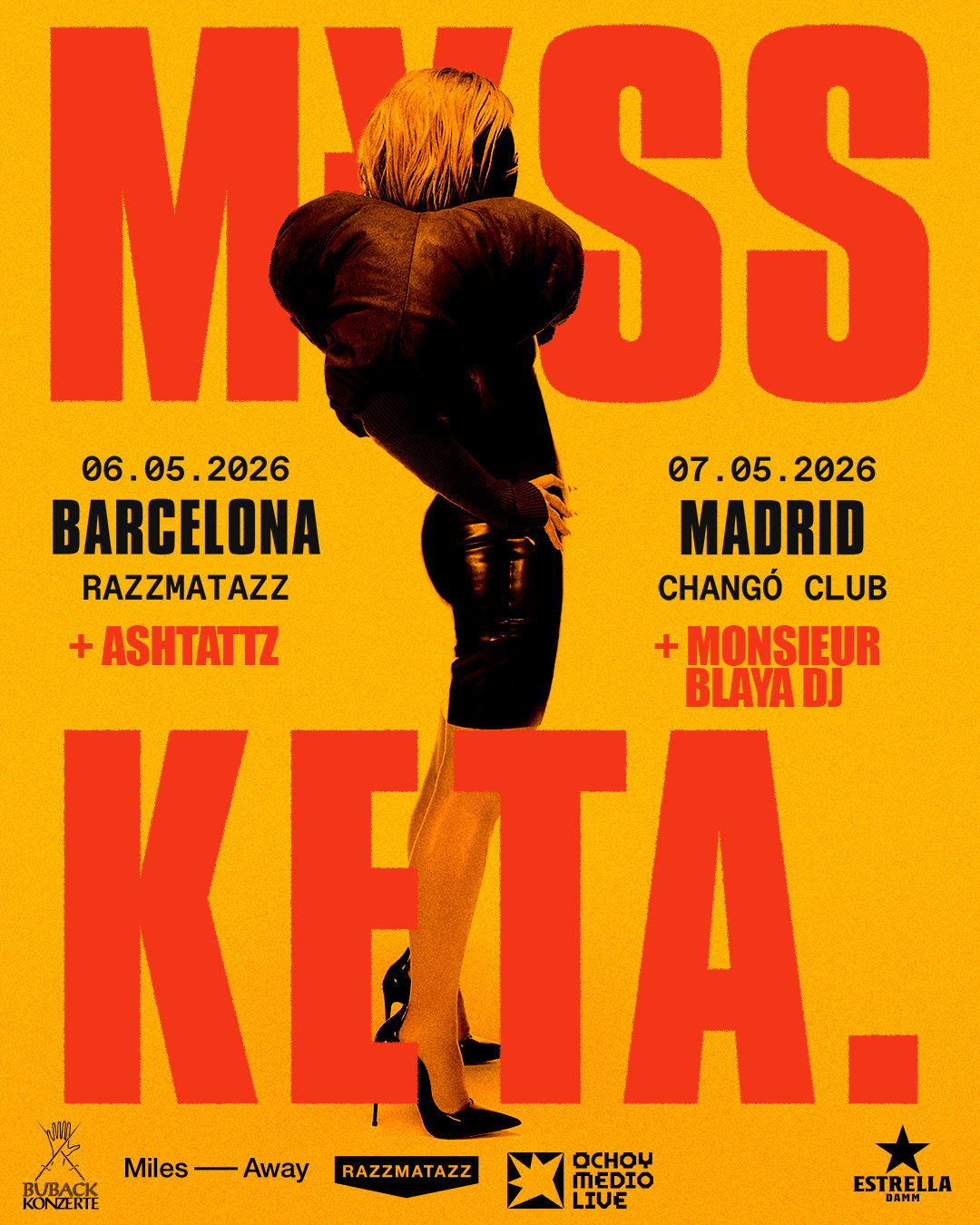M¥SS KETA, a punto de aterrizar en Barcelona y Madrid con dos noches de alto voltaje en mayo