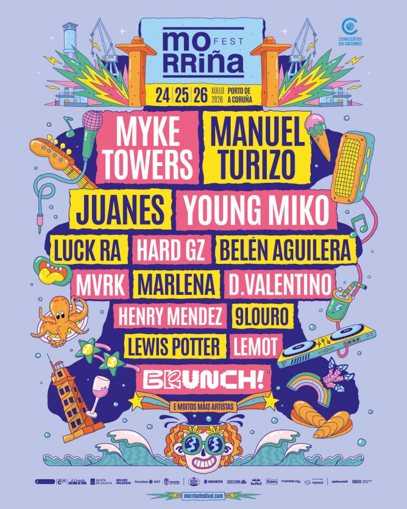 MORRIÑA FESTIVAL 2026 SUMA NUEVOS ARTISTAS  y BRUNCH ELECTRONIK PARA CONSOLIDAR SU POSICIÓN COMO UNO DE LOS GRANDES FESTIVALES DEL VERANO EN GALICIA 