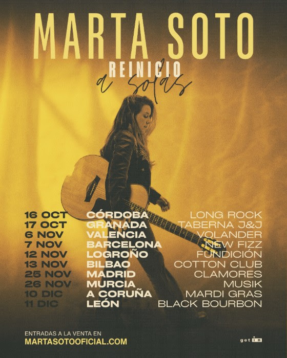 MARTA SOTO PRESENTA SU NUEVA GIRA REINICIO A SOLAS