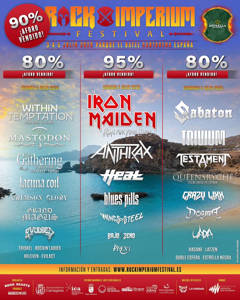 ROCK IMPERIUM FESTIVAL ROZA EL SOLD OUT A DOS MESES DE SU CITA EN CARTAGENA