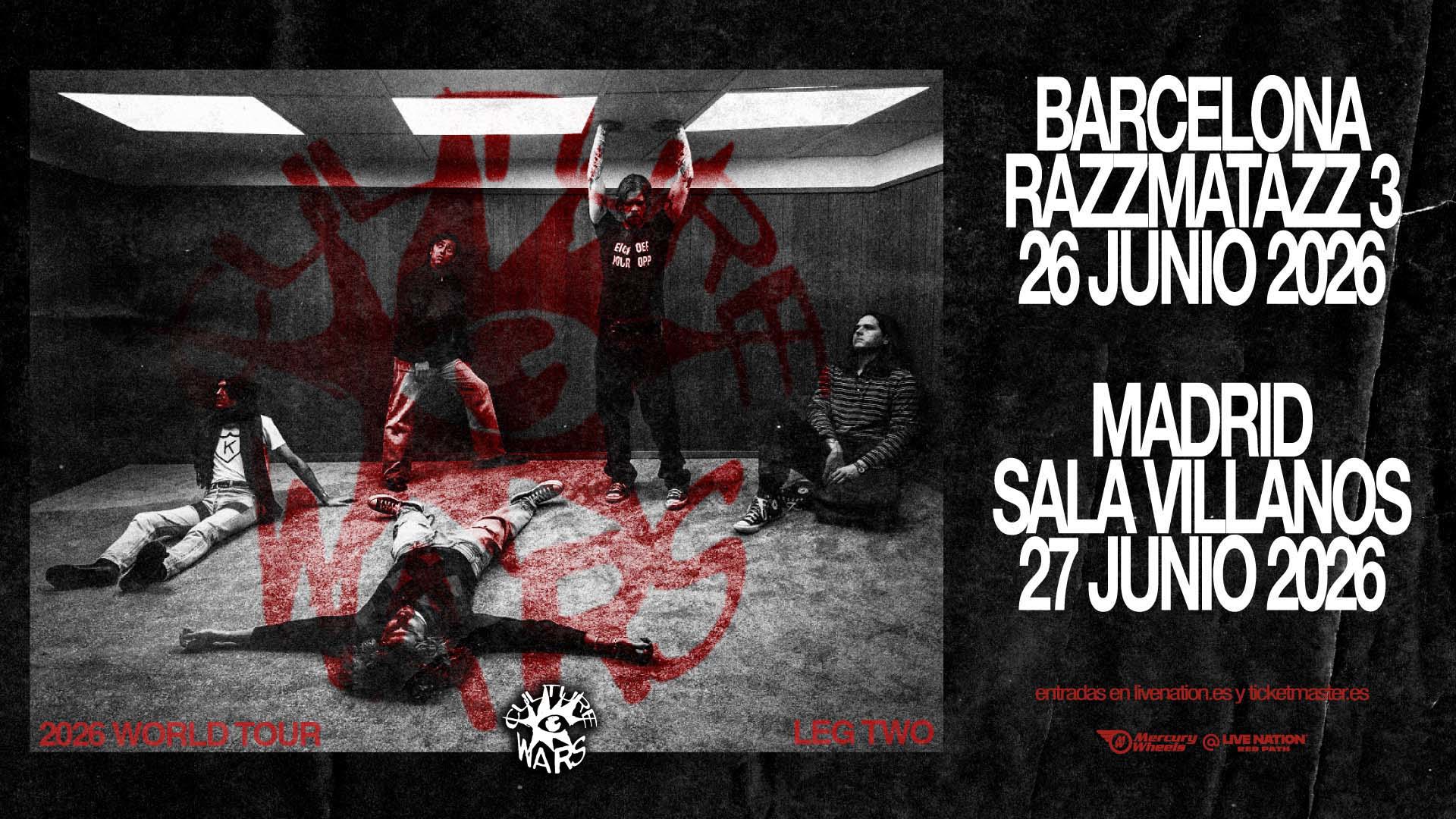 CULTURE WARS ANUNCIA DOS CONCIERTOS EN MADRID Y BARCELONA