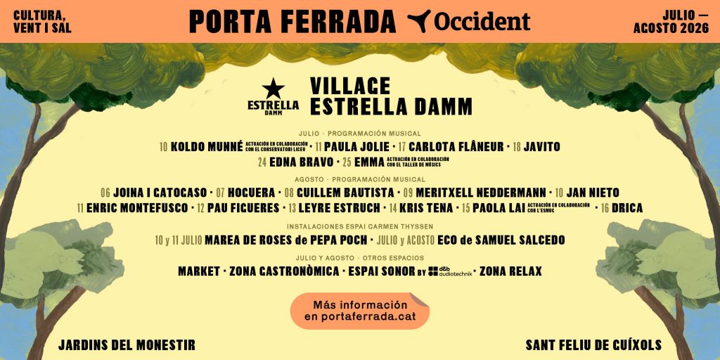 Música, arte, gastronomía y market: ¡llega el Village Estrella Damm!