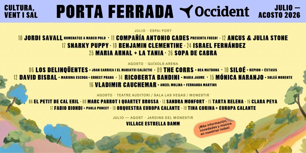 Queda solo una semana para que empiece el Festival Porta Ferrada Occident