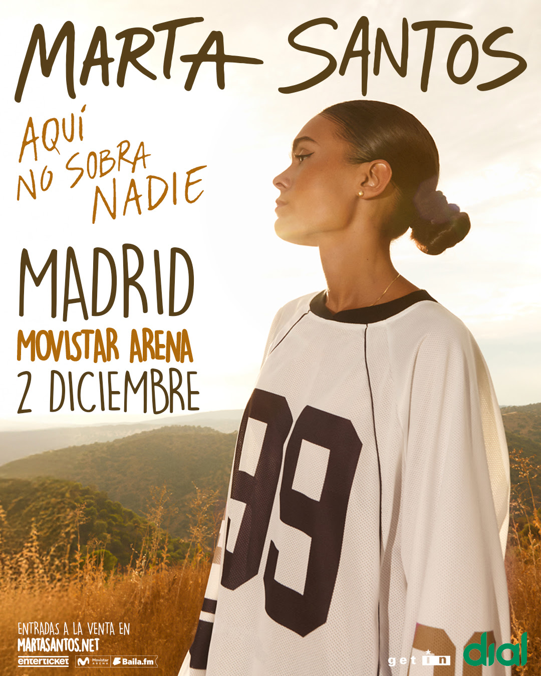 MARTA SANTOS ANUNCIA UN CONCIERTO ÚNICO EL 2 DE DICIEMBRE DE 2026 EN EL MOVISTAR ARENA DE MADRID 
