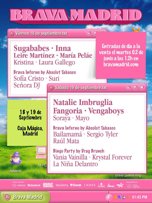Brava Madrid 2026: el festival pop más esperado del año ya tiene cartel completo