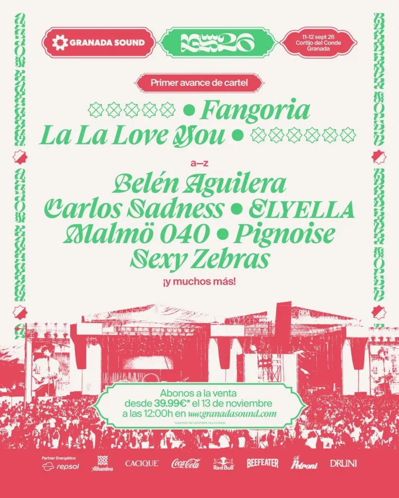 Granada Sound 2026: el indie vuelve a conquistar Granada