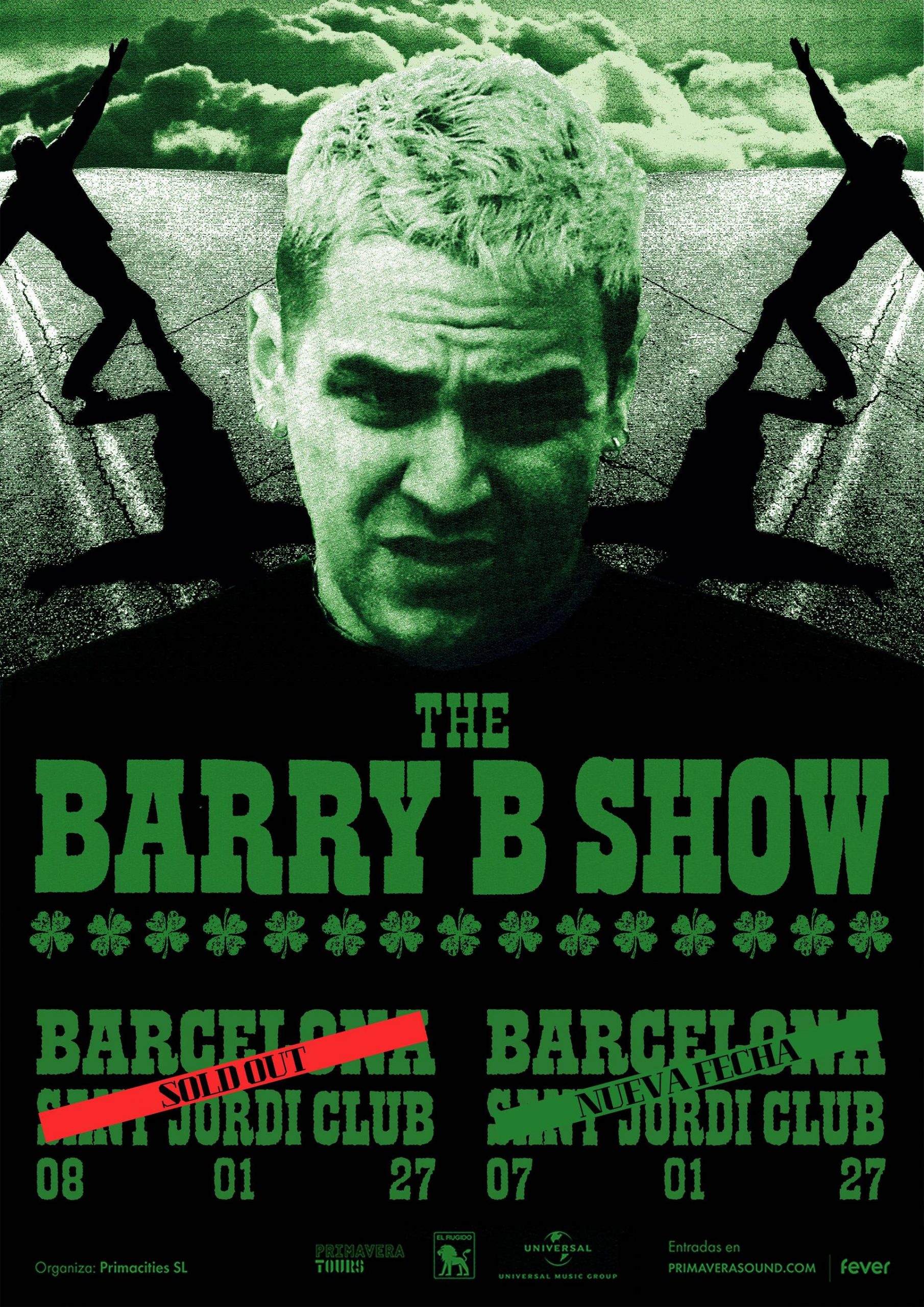 Doble ambición: Barry B suma una segunda fecha en el Sant Jordi Club de Barcelona el 7 de enero tras agotar todas las entradas para la primera