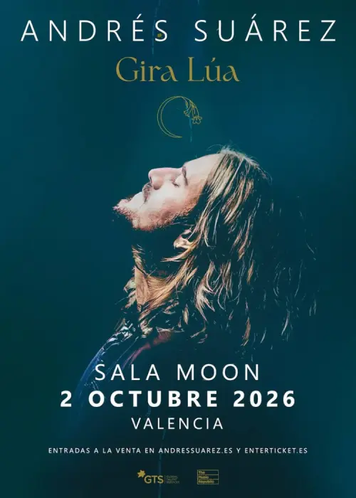 Andrés Suárez llega a València con su gira ‘Lúa’: una noche de canción de autor en Sala Moon