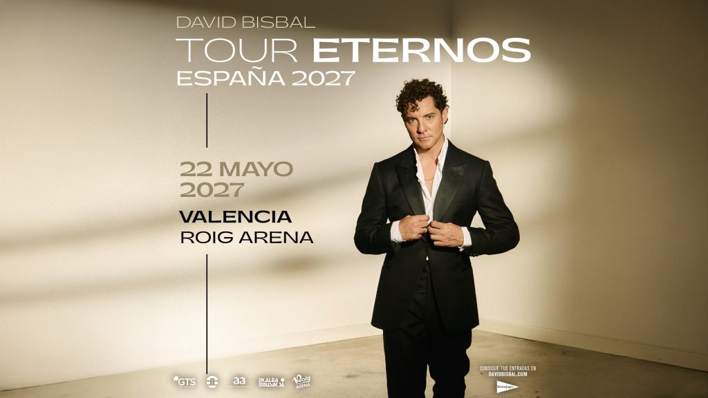 David Bisbal arrancará su gira “Eternos” el 22 de mayo en Roig Arena