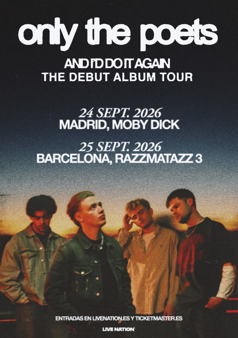 ONLY THE POETS ACTUARÁN EN MADRID Y BARCELONA EN SEPTIEMBRE