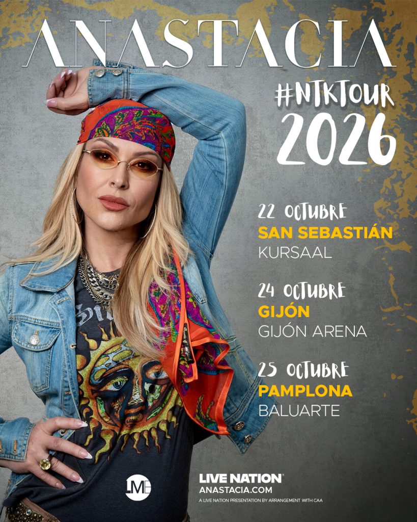 ANASTACIA: UNA DE LAS VOCES MÁS ICÓNICAS DE LA HISTORIA DEL POP INTERNACIONAL VUELVE A ESPAÑA
