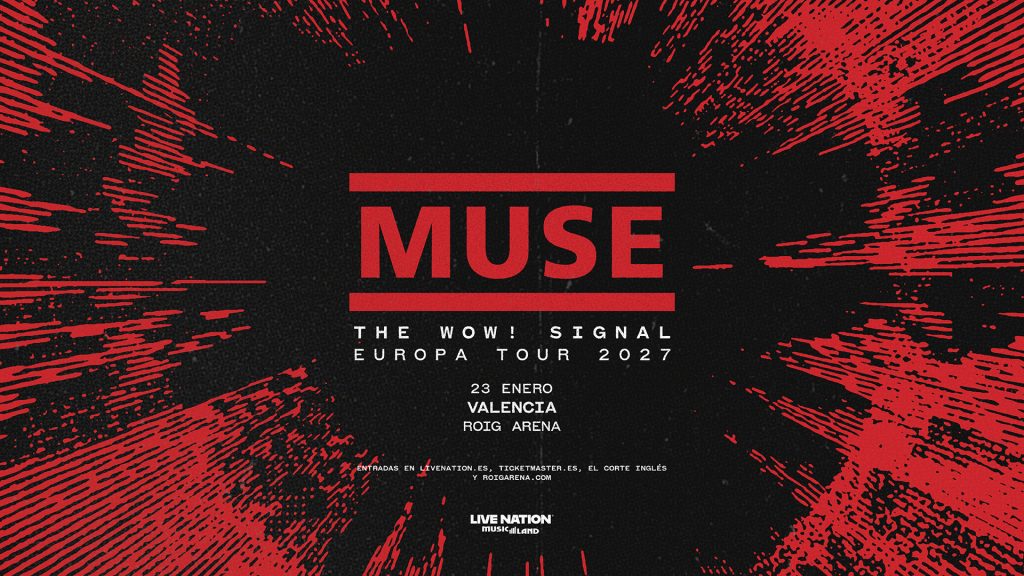 Muse cerrará el 23 de enero su gira europea en RoigArena en el que será su primer concierto en